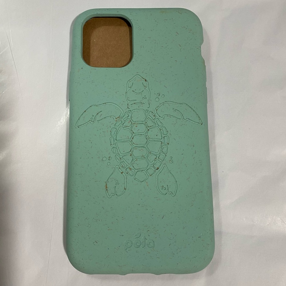 Pela Light Mint, sea turtle, iPhone 11 pro case